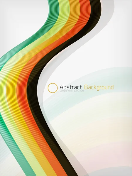 Coloridas líneas abstractas que fluyen elegantes — Vector de stock