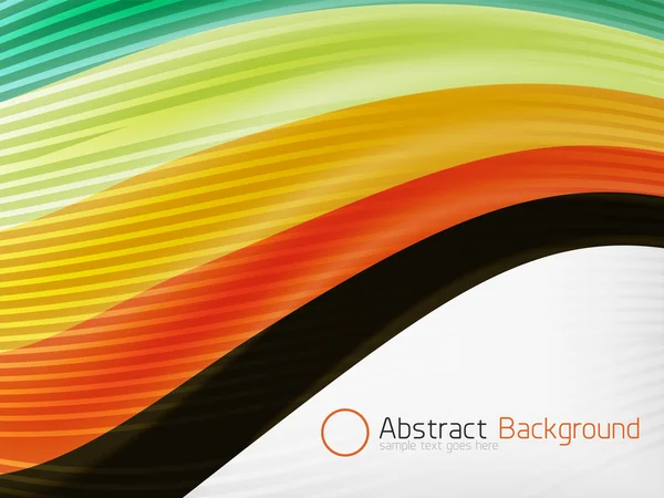 Farbenfrohe abstrakte fließende elegante Linien — Stockvektor
