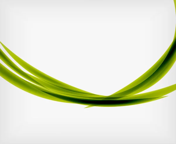 Grön eco abstrakt linje sammansättning — Stock vektor