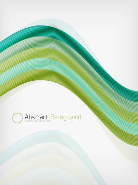 Gökkuşağı renkli dalga soyutlama tasarım şablonu