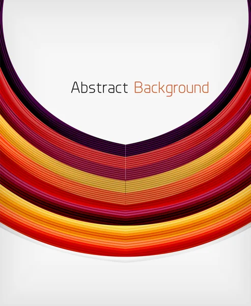 Regenbogen Farbe Welle Abstraktion Design-Vorlage — Stockvektor