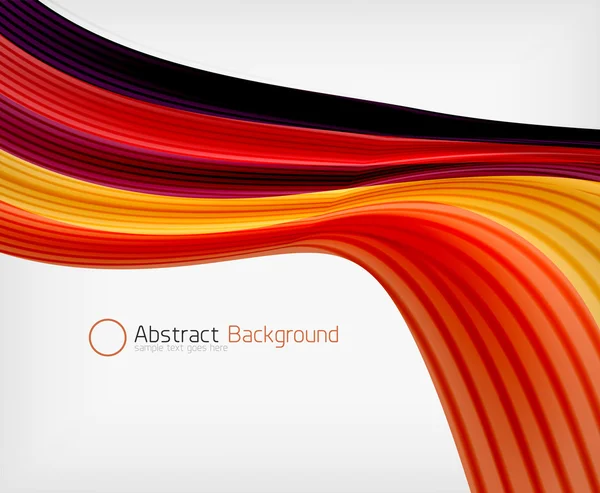 Szivárvány színű hullám absztrakció tervezősablon — Stock Vector