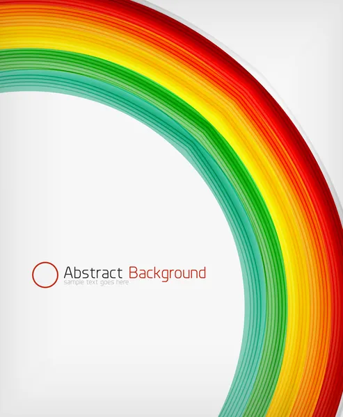 Regenboog de ontwerpsjabloon van de abstractie van de Golf van kleur — Stockvector