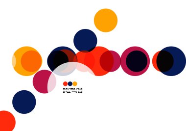 geometrik renkli daireler arka plan