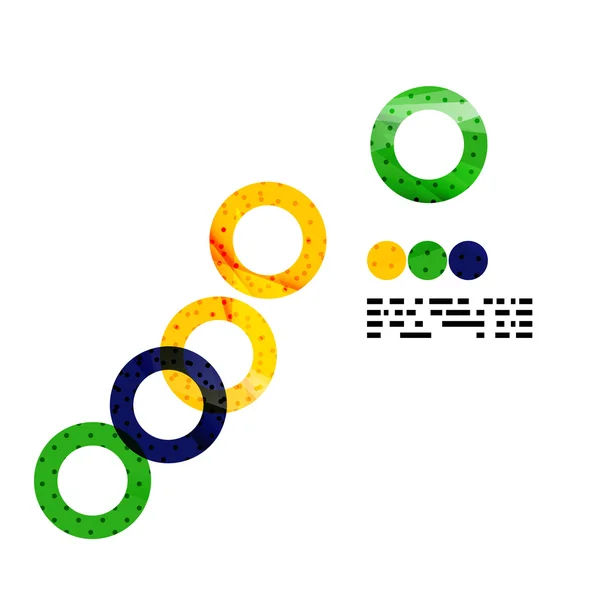 Contexte géométrique dans le concept du drapeau du Brésil — Image vectorielle