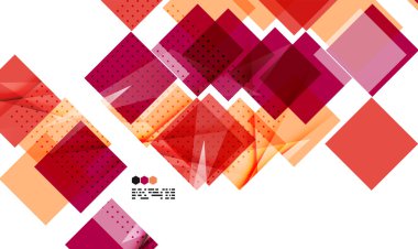 parlak kırmızı geometrik modern tasarım şablonu