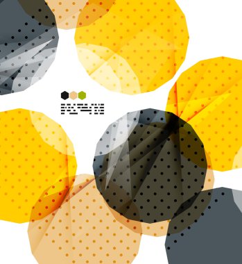 parlak sarı geometrik modern tasarım şablonu