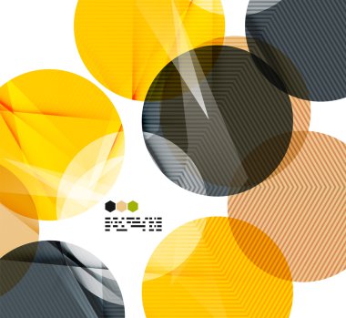 parlak sarı geometrik modern tasarım şablonu