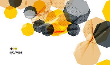 parlak sarı geometrik modern tasarım şablonu