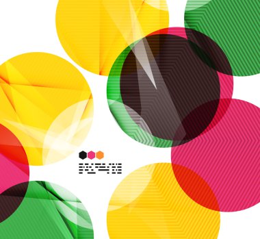 renkli geometrik modern tasarım şablonu