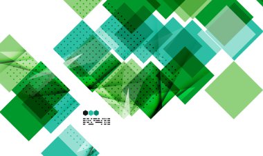 parlak yeşil geometrik modern tasarım şablonu