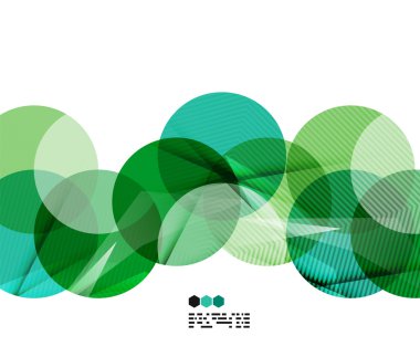 parlak yeşil geometrik modern tasarım şablonu