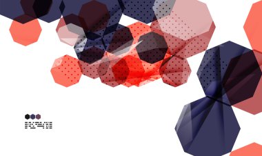 parlak renkli geometrik modern tasarım şablonu