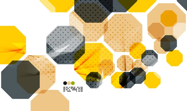 明るい黄色の幾何学的な現代のデザイン テンプレート — ストックベクタ