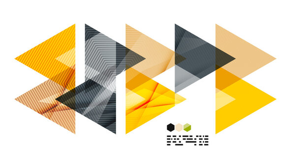 Ярко-жёлтый геометрический шаблон
