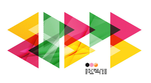 Цветной геометрический шаблон современного дизайна
