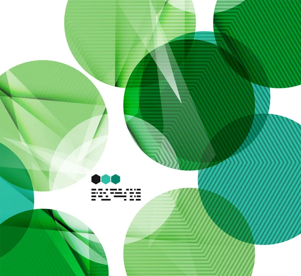 Bright green geometric modern design template — Stock Vector