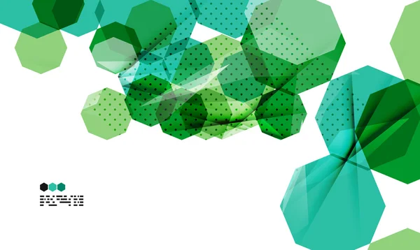 亮绿色几何现代设计模板 — 图库矢量图片