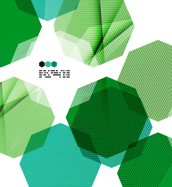 Jasny zielony geometrycznej nowoczesny projekt szablonu — Wektor stockowy