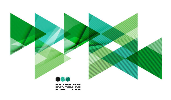 Ярко-зеленый геометрический шаблон
