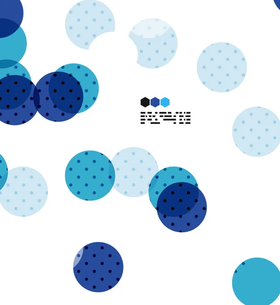 明るいブルーの幾何学的なモダンなデザイン テンプレート — ストックベクタ