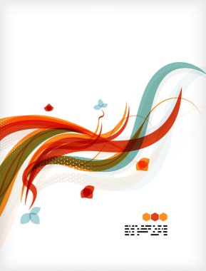 renkli vektör çiçek tasarım şablonları