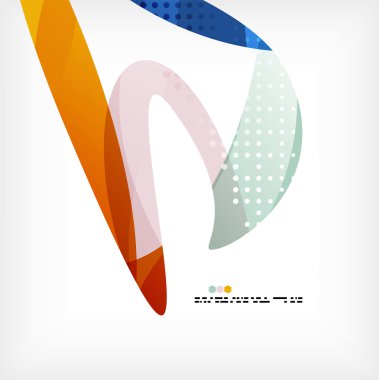 renkli soyut akan şekiller