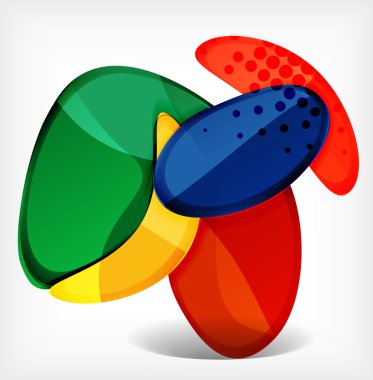 soyut seçeneği Infographic - cam yuvarlak şekiller