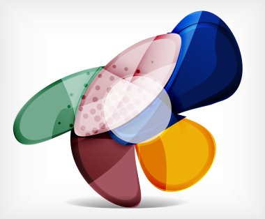 soyut seçeneği Infographic - cam yuvarlak şekiller