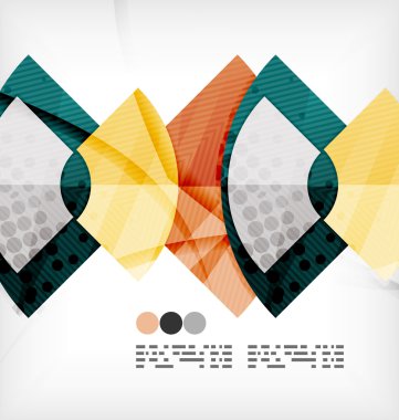 yarım daire geometrik vektör arka plan