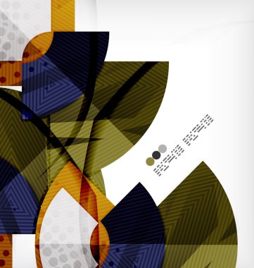 yarım daire geometrik vektör arka plan