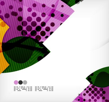 yarım daire geometrik vektör arka plan