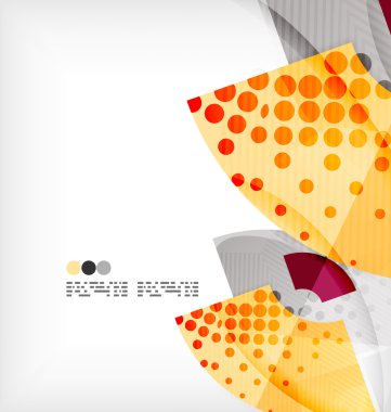 yarım daire geometrik vektör arka plan