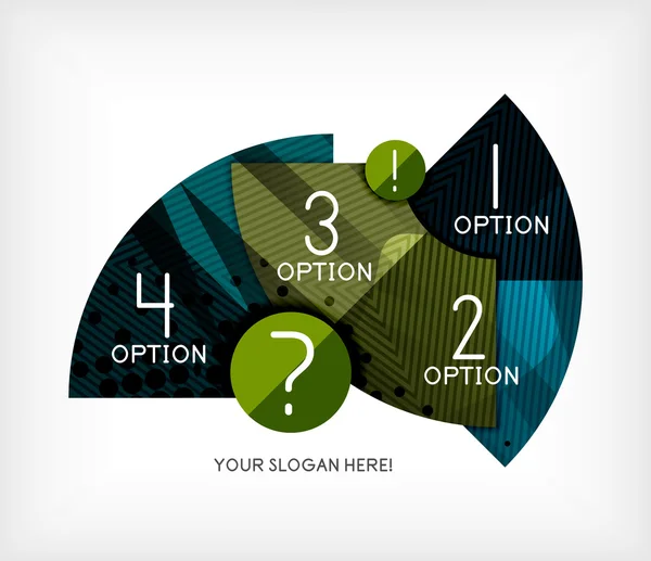 Možnost infographic prezentace rozložení — Stockový vektor