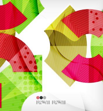 Soyut geometrik şekiller arka plan