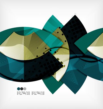 Soyut geometrik şekiller arka plan