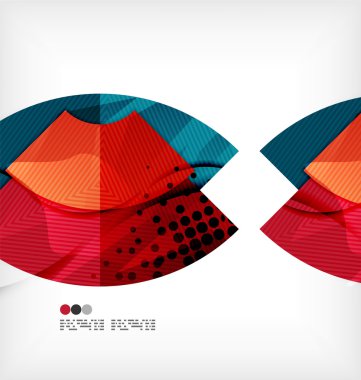 Soyut geometrik şekiller arka plan