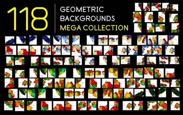 Grande mega coleção de fundos abstratos — Vetor de Stock