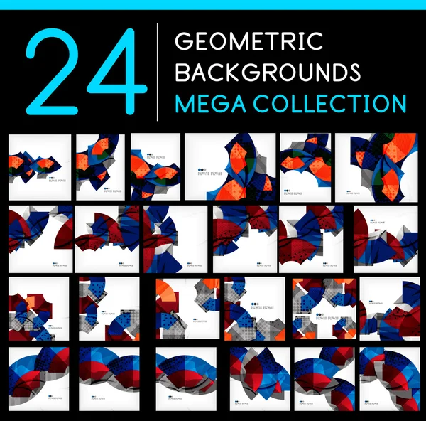 Mega collectie van abstracte achtergronden — Stockvector