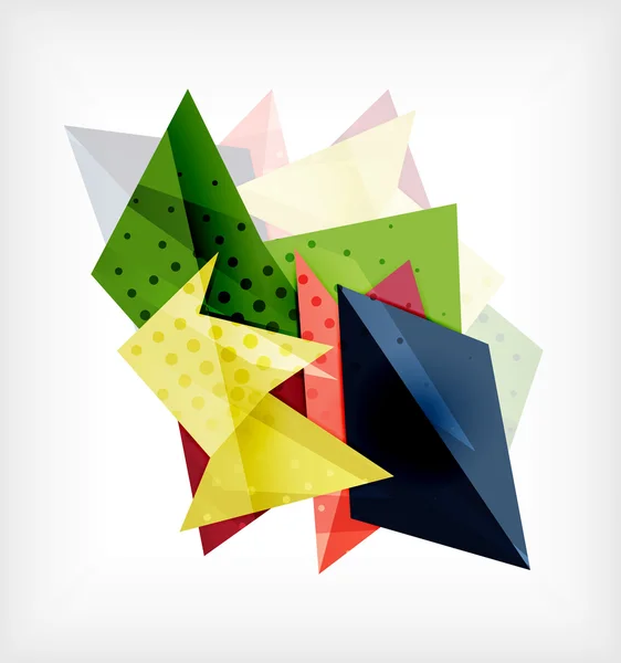 Abstract 3d driehoek lege achtergrond — Stockvector