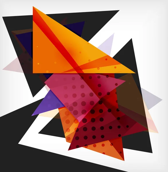 Abstracte compositie 3d geometrische vormen — Stockvector