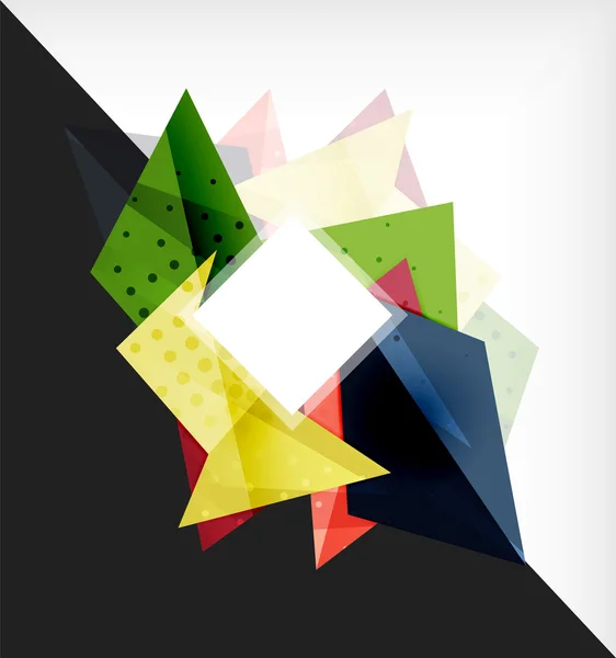 Compoziție abstractă Forme geometrice 3D — Vector de stoc