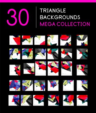 geometrik arka mega toplama