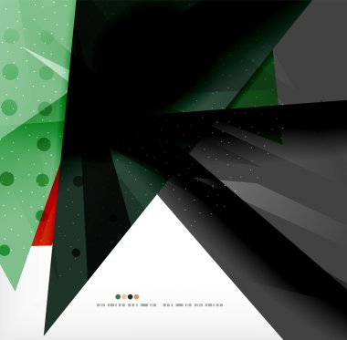 soyut renkli örtüşen kompozisyon