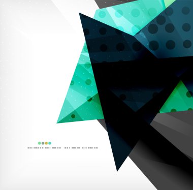 soyut renkli örtüşen kompozisyon