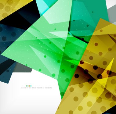 soyut renkli örtüşen kompozisyon