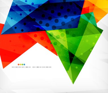 soyut renkli örtüşen kompozisyon