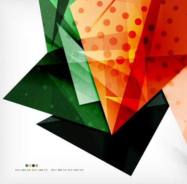 Composición superpuesta colorida abstracta — Vector de stock