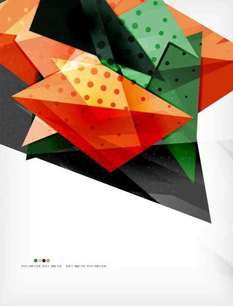 Composición superpuesta colorida abstracta — Vector de stock