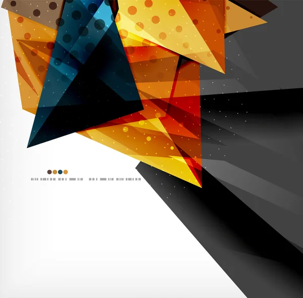 Compoziție abstractă colorată suprapusă — Vector de stoc